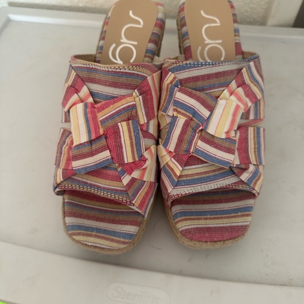 Sugar Multicolor Striped Espadrilles